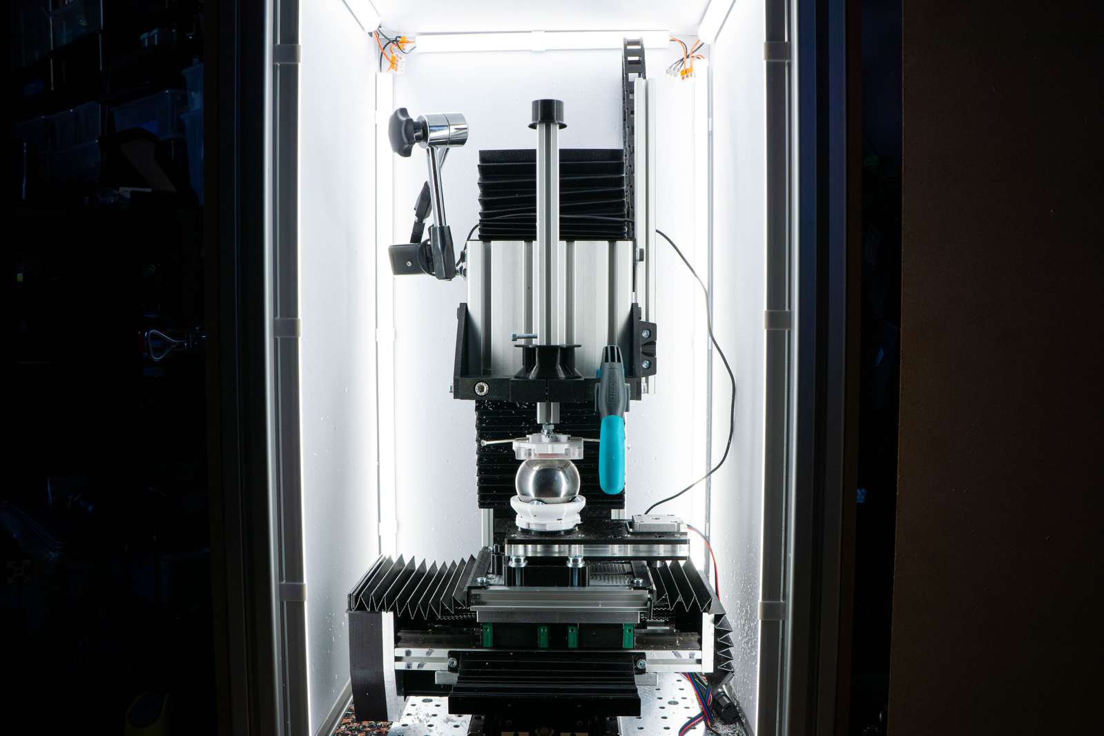 CNC with rotating table addon