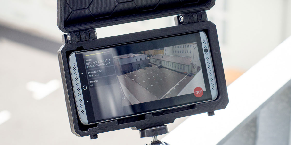 Smartphone in printed enclosure